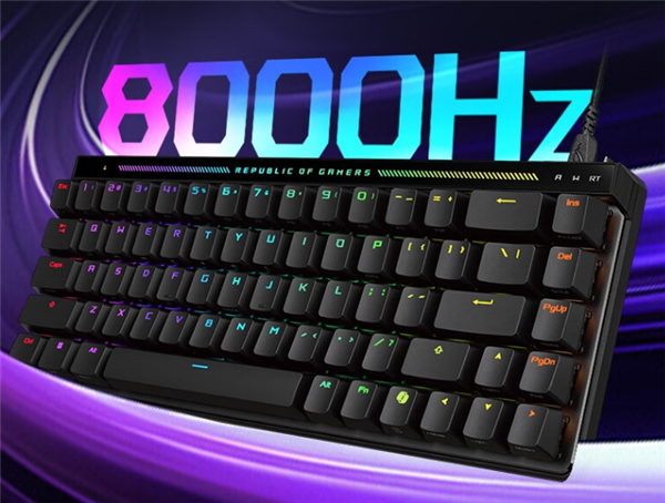 风暴娱乐官方:999元 ROG魔导士ACE HFX磁轴键盘上市:68键布局、双USB-C接口